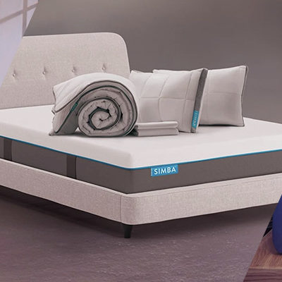 Selection of three images of Simba mattresses and happy people