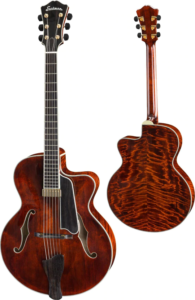 A classic style, Eastman guitar in brown.