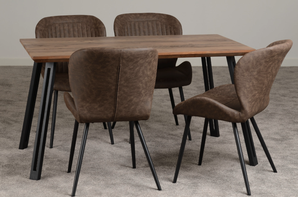 Orton Dining Table Set with 4 Chairs